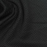 100% Polyester Knit Fabric, 260 gsm, 160 cm — Black — photo 1