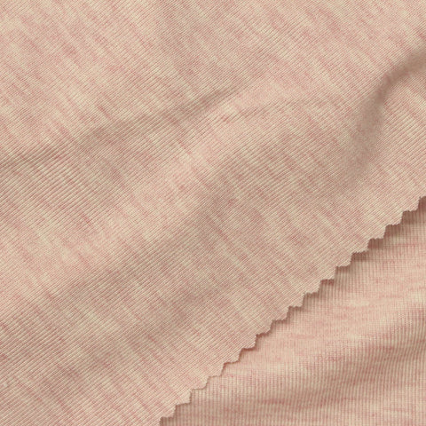 Tencel Lyocell Acrylic Stretch Rib Knit Fabric, 180 gsm, 160 cm — Pink