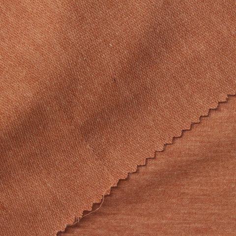 Rust Fine-Marl French Terry, Poly-Viscose