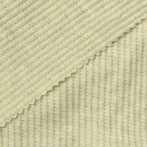 Polyester Cotton Stretch Waffle Knit Fabric, 290 gsm, 175 cm — Khaki