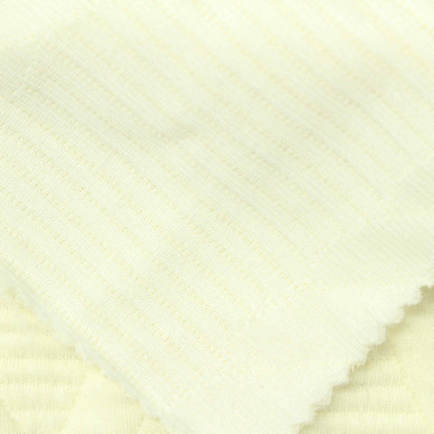 Yellow Horizontal-Line Jacquard, Poly-Cotton