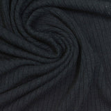 Viscose Stretch Rib Knit Fabric, 205 gsm, 160 cm — Navy — photo 1