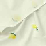 Yellow Leaves Jersey Knit, Cotton-Viscose — photo 1