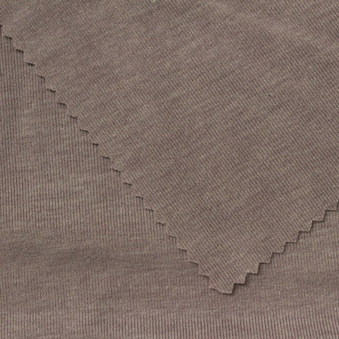 Heathered Brown Marl Rib Knit, Viscose-Acrylic