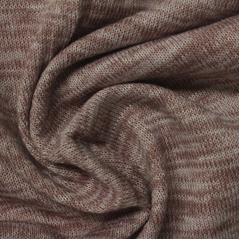 Light Beige Marl Chunky Knit, Polyester, 195 gsm