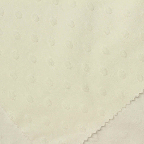 Beige Irregular-Dot Jacquard, Cotton-Poly
