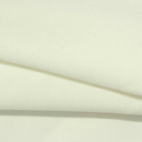 Polyester Nylon Stretch Ponte Knit Fabric, 420 gsm, 158 cm — White