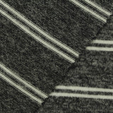 Off-White Horizontal-Stripe Chunky Knit, Viscose-Poly, 180 gsm — photo 1