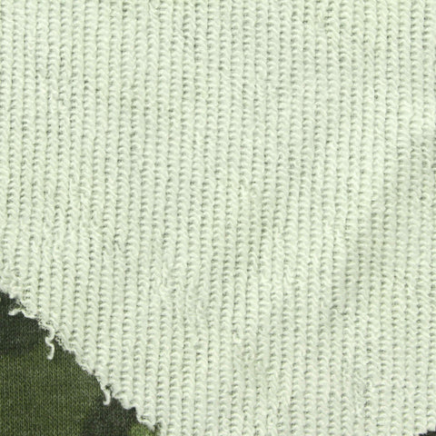 Green Leopard French Terry, Poly-Cotton