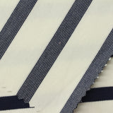 Navy Horizontal-Stripe Ponte Knit, Poly-Viscose, 334 gsm — photo 1