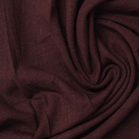 Viscose Stretch Jersey Knit Fabric, 260 gsm, 158 cm — Brown