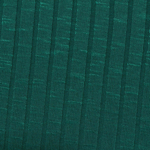 Viscose Polyester Stretch Rib Knit Fabric, 220 gsm — Green, ref EF-205512