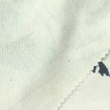 Blue Watercolor-Floral French Terry, Polyester — photo 1