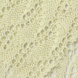 Cream Openwork-Leaf Pointelle Knit, Poly-Cotton, 295 gsm — photo 1