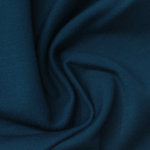 Viscose Nylon Stretch Ponte Knit Fabric, 340 gsm, 160 cm — Navy, ref EF-272615