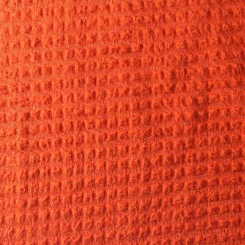 Polyester Stretch Interlock Knit Fabric, 160 gsm, 160 cm — Orange