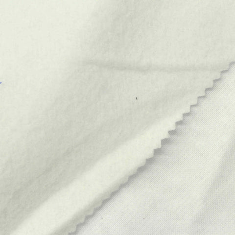 Brushed Polyester French Terry Fabric, 250 gsm, 174 cm — Beige