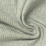 Light Grey Marl Rib Knit, 260 gsm, 116 cm — photo 1