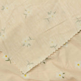 White Daisies Jersey Knit, Cotton-Poly, 145 gsm — photo 1