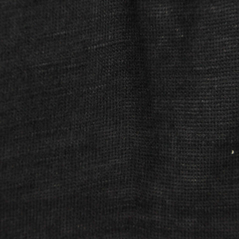 Slub 100% Viscose Jersey Knit Fabric, 130 gsm, 160 cm — Black