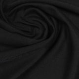 Cotton Viscose Blend Knit Fabric, 165 gsm, 175 cm — Black — photo 1