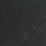 Cotton Stretch Rib Knit Fabric, 270 gsm, 120 cm — Black — photo 1