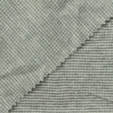 Heathered Grey Horizontal-Stripe Waffle Knit, Poly-Viscose — photo 1