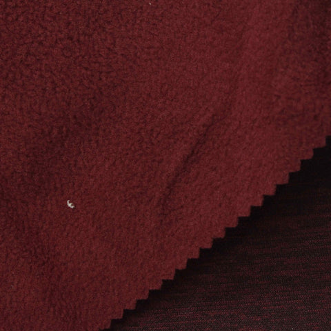 Dark Red Marl Fleece, Polyester, 220 gsm