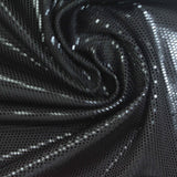 Polyester Stretch Knit Fabric, 185 gsm, 150 cm — Black — photo 1