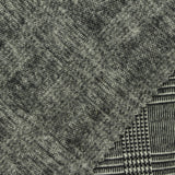 Black Plaid Jacquard, Viscose-Poly, 300 gsm — photo 1