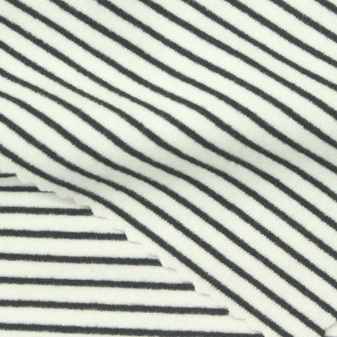 Dark Grey Horizontal-Stripe Velvet, Polyester