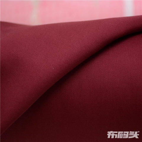 Polyester Cotton Twill Fabric, 153 gsm — Red