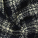 Black Plaid Woven, Poly-Viscose, 285 gsm, 150 cm, ref EF-265144 — photo 1