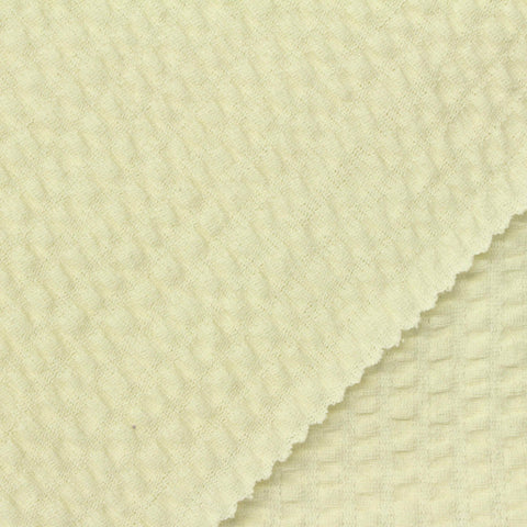 Jacquard Cotton Stretch Warp Knit Fabric, 200 gsm, 160 cm — Yellow