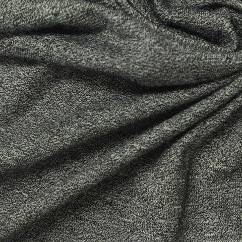 Light Grey Marl Jersey Knit, Cotton, 140 gsm, 165 cm