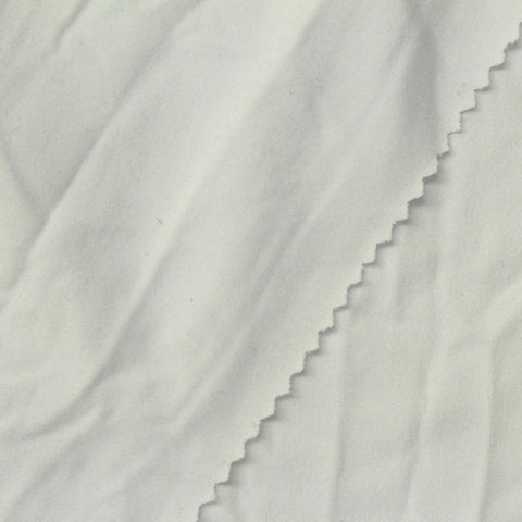 Polyester Stretch Milk Silk Knit Fabric, 180 gsm, 160 cm — White