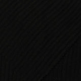 Brushed Polyester Stretch Rib Knit Fabric, 195 gsm — Black — photo 1