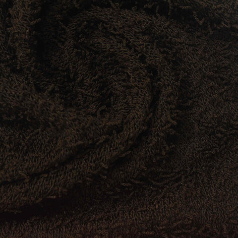 Dark Brown Marl Chunky Knit, Polyester, 300 gsm