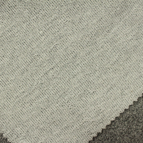 Grey Marl French Terry, Poly-Viscose, 338 gsm