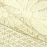 Cream Floral Jacquard, Poly-Viscose, 165 gsm — photo 1