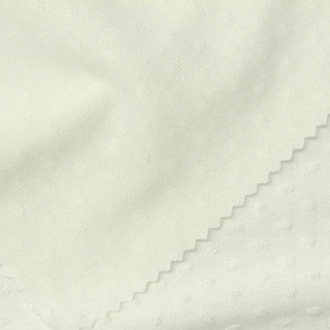 White Dot Jacquard, Poly-Viscose