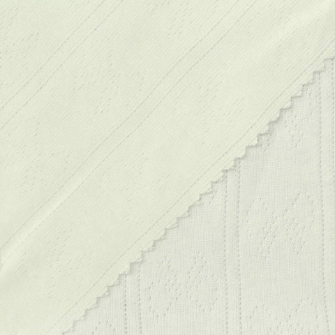 Off-White Tone-on-Tone Rib Knit, Cotton
