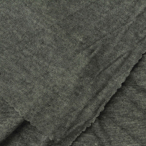 Heathered Grey Marl Jersey Knit, Viscose, 155 gsm