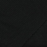 Polyester Stretch Rib Knit Fabric, 125 gsm, 150 cm — Black — photo 1