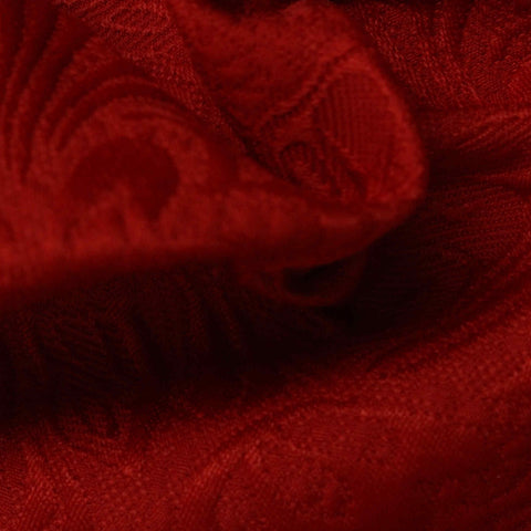 Red Tone-on-Tone Jacquard, Cotton-Poly