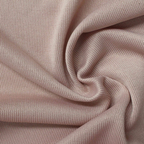 Polyester Stretch Chunky Knit Fabric, 245 gsm, 170 cm — Pink