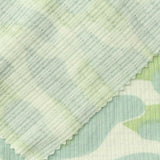 Pastel Green Camo Rib Knit, Poly-Viscose — photo 1
