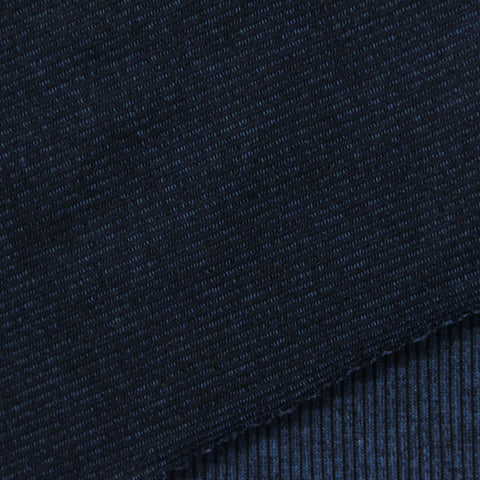 Dark Blue Marl Jersey Knit, Polyester, 140 gsm, 145 cm