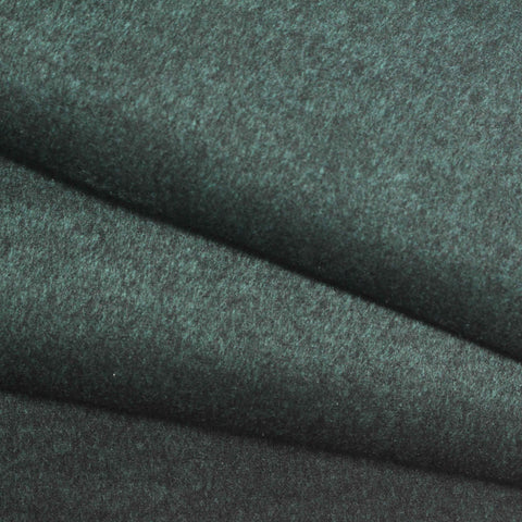Dark Green Marl Interlock Knit, Viscose-Poly