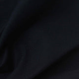 Viscose Nylon Stretch Ponte Knit Fabric, 370 gsm, 158 cm — Black — photo 1